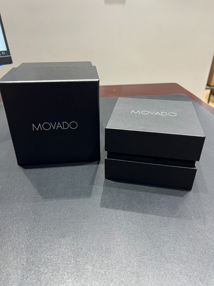 Original Complete Movado Watch Box and Pillow *Box ONLY*
