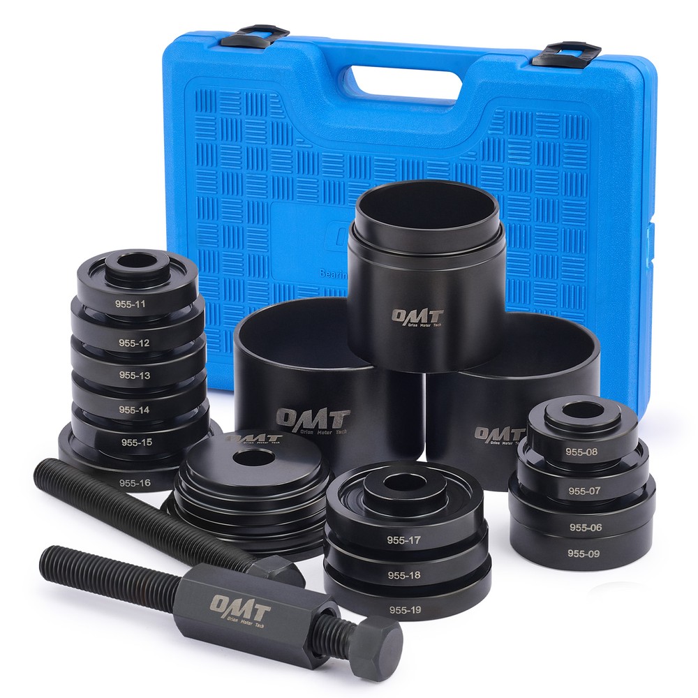 OMT 24Pcs Front Wheel Drive Bearing Removal Adapter Tool Set, Puller Pulley