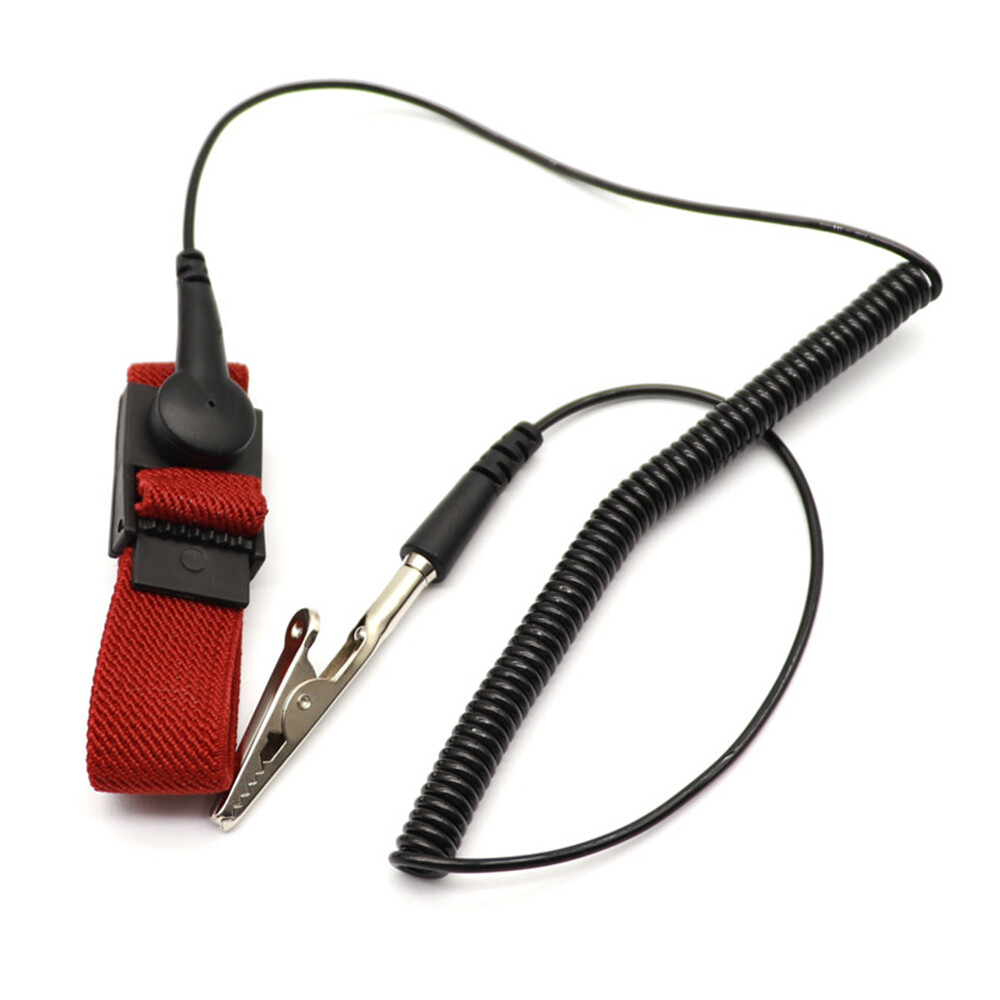 Electronics Tweezers Ground Bracelet Anti Static ESD Adjustable Wrist Strap