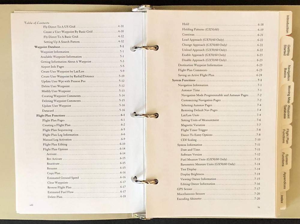 2001 UPS Aviation Technologies Apollo GX Users Guide Models 50 55 60 65 Receiver