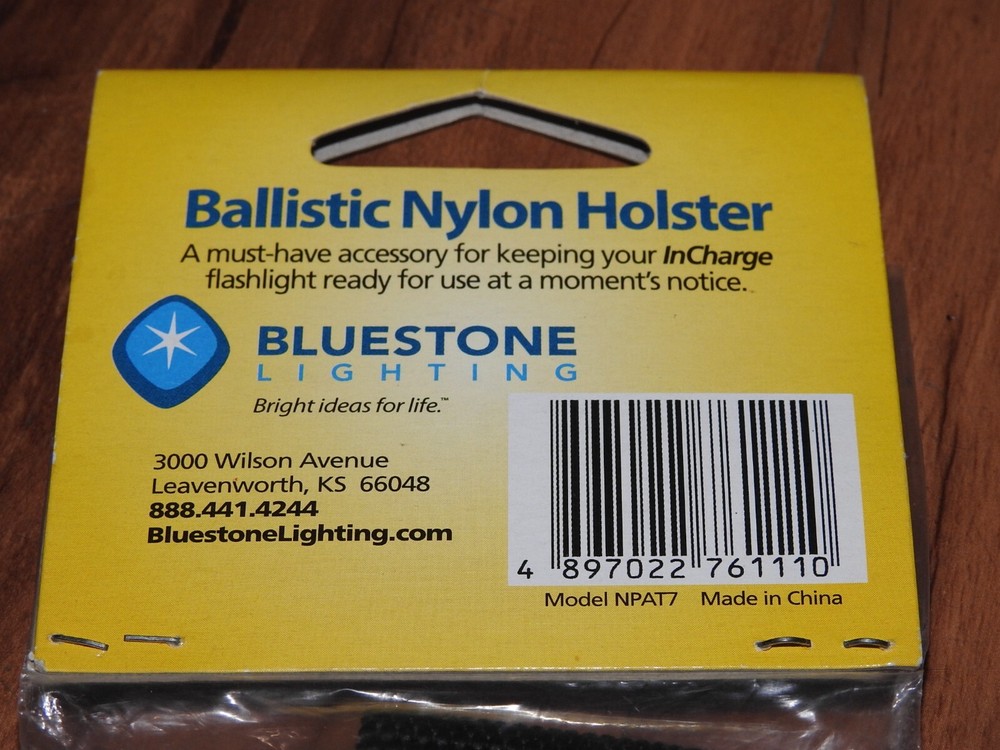 BLUESTONE Ballistic Nylon Holster For InCharge Flashlight