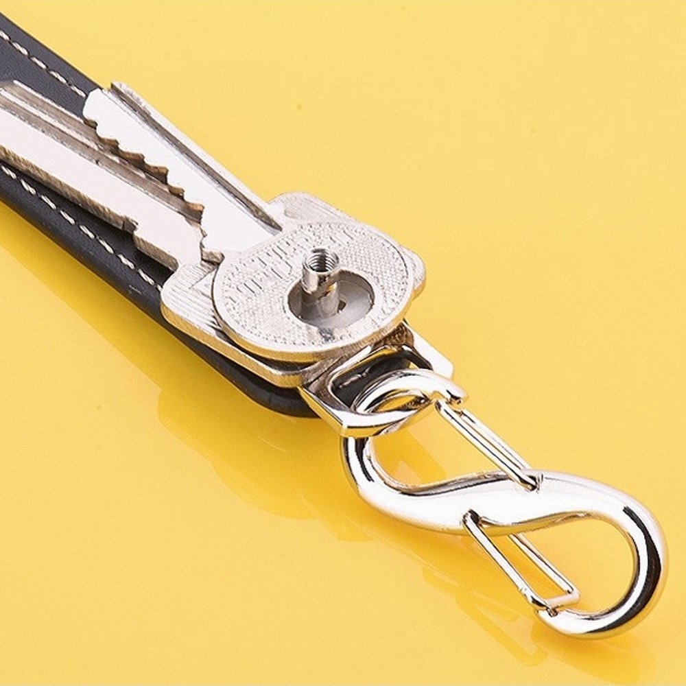 Compact Key Holder - Stylish & Practical Pocket Key Organizer With Secure Loc...