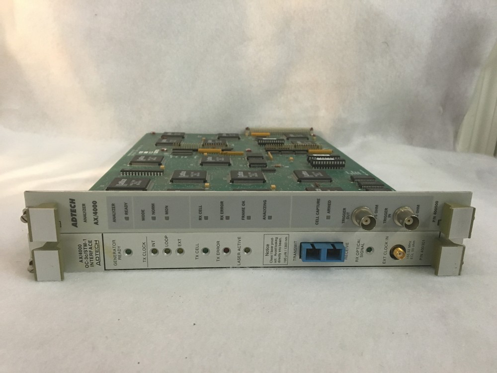 Adtech AX/4000 0C-3c/STM-1 Interface #400301 w/ Analyzer #400500