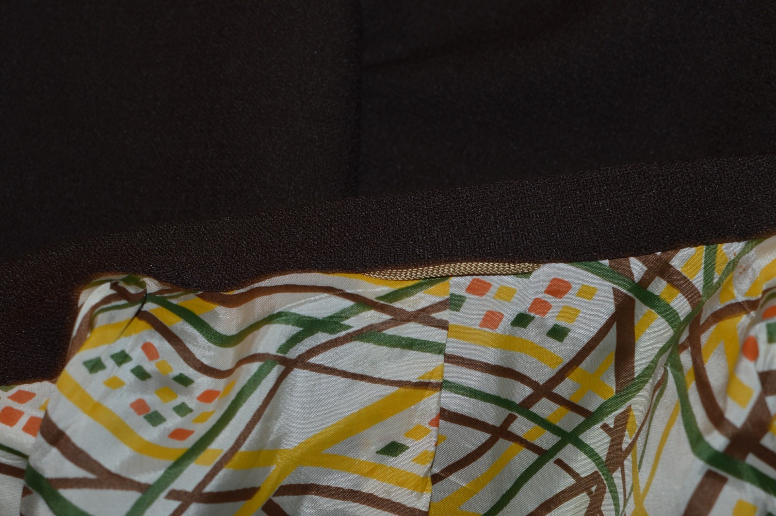 40L Long 40 L USA RATNER CLOTHES Mens Vintage Brown Polyester Blazer Suit Jacket