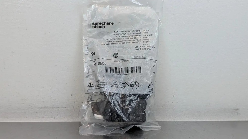 2 Pack sprecher+schuh D7P-SM22 Maintained Selector Switch Ser A 2 Position Black