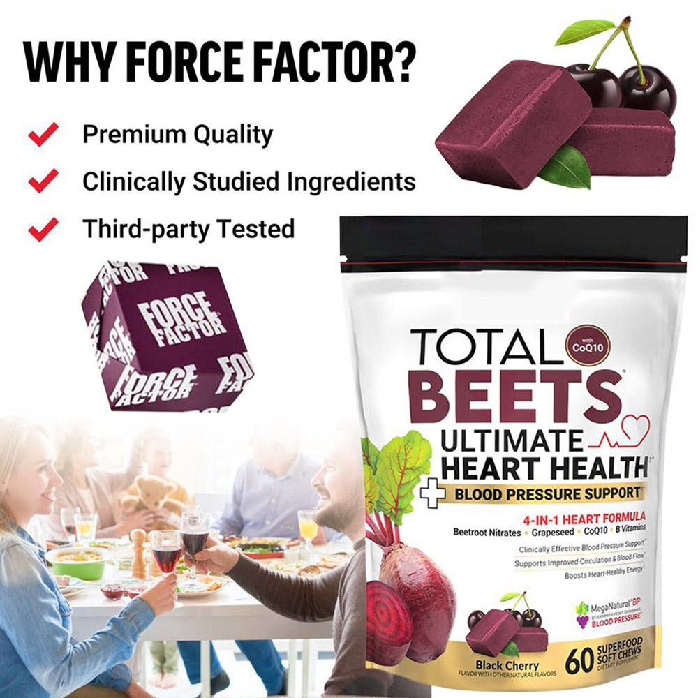 Total Beets Concentrated Beet Root Soft Chews, Circulation Support