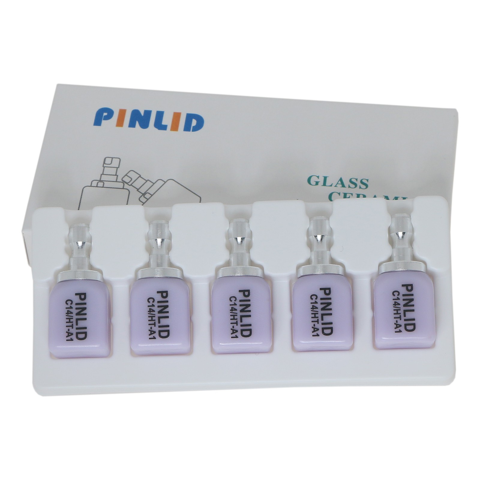 Lithium Disilicate Glass Ceramic IPS e.max CAD HT/LT Blocks For inLab C14/5pcs