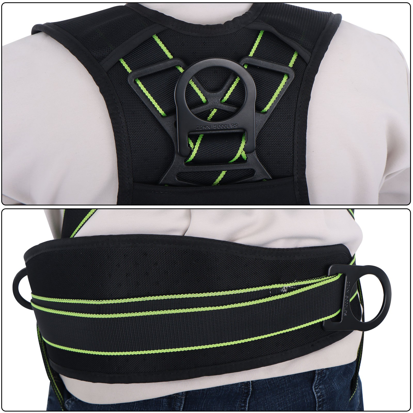 Fall Protection Full-Body Premium Safety Harness 5 points (S – XL) D-Rings