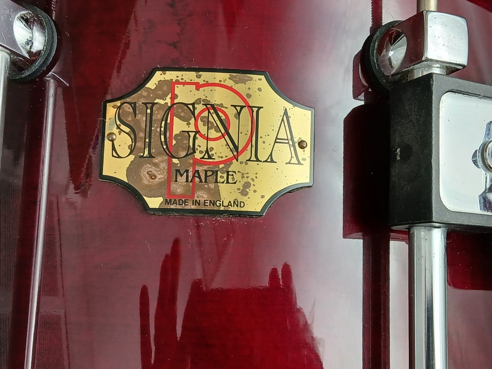 PREMIER SIGNIA 14" CHERRY FINISH TOM DRUM, NICE CONDITION!