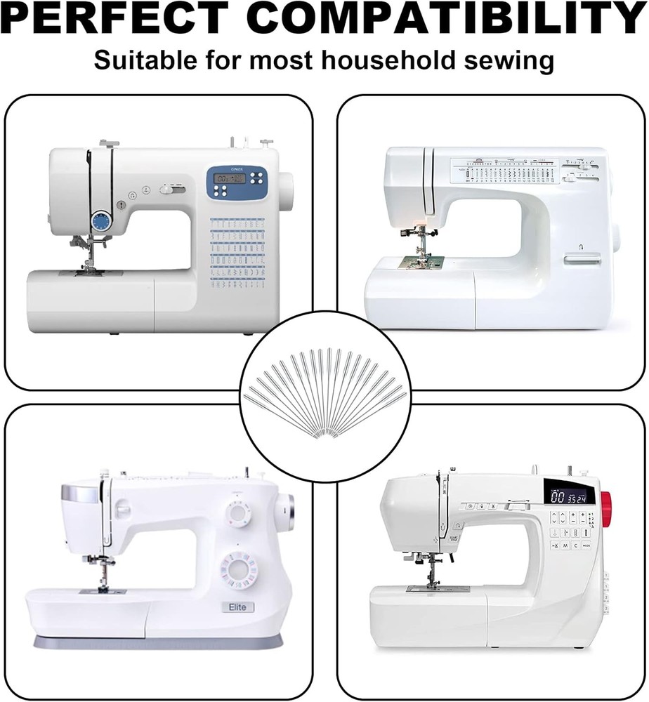 Sewing Machine Needles, Universal Needle, ONEHERE Compatible...