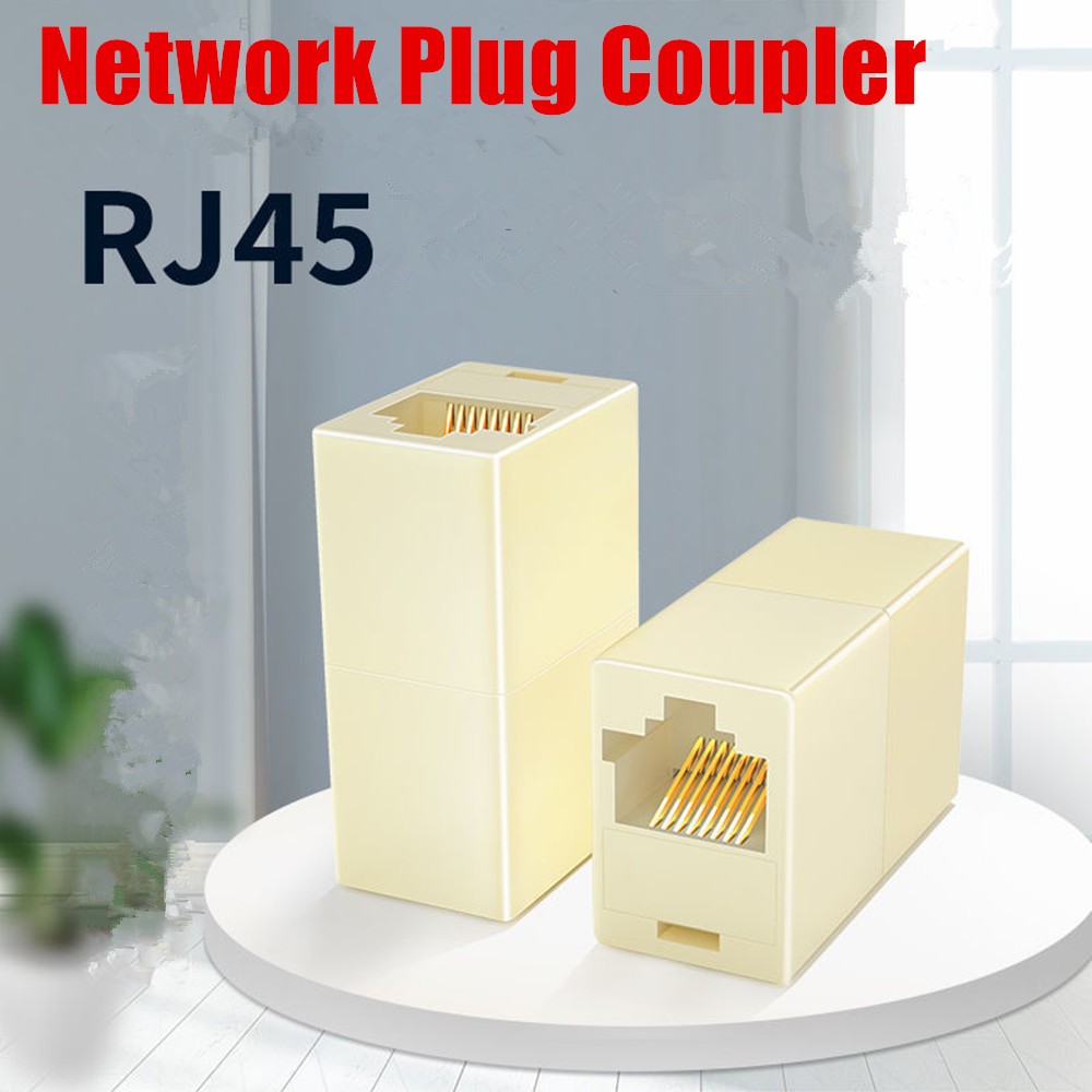 10-100* RJ45 Inline Coupler Cat6/Cat5e Ethernet Network Cable Extender Connector