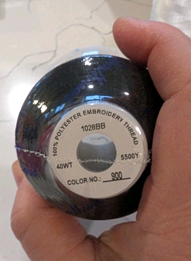 Simthread Embroidery Thread Combination Box, Black, Gray, And White