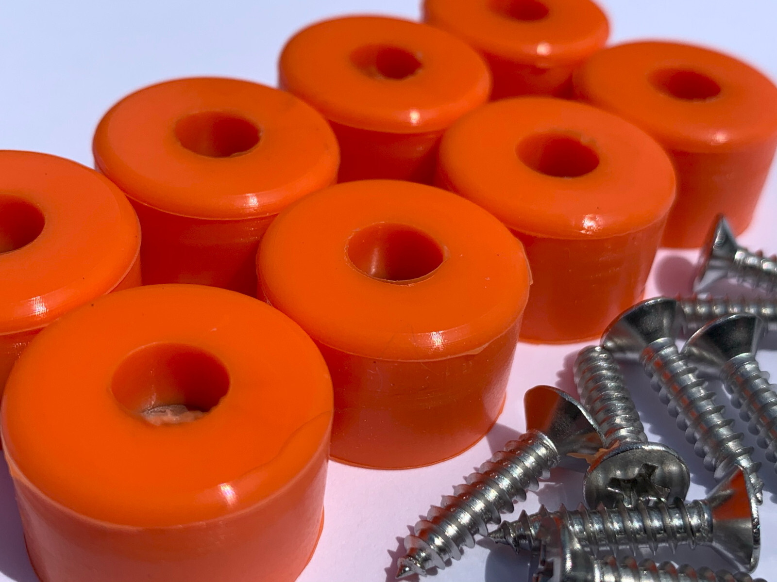 7/8" DIA Silicone Rubber Bumpers Black White Clear Brown Orange Red Blue Green