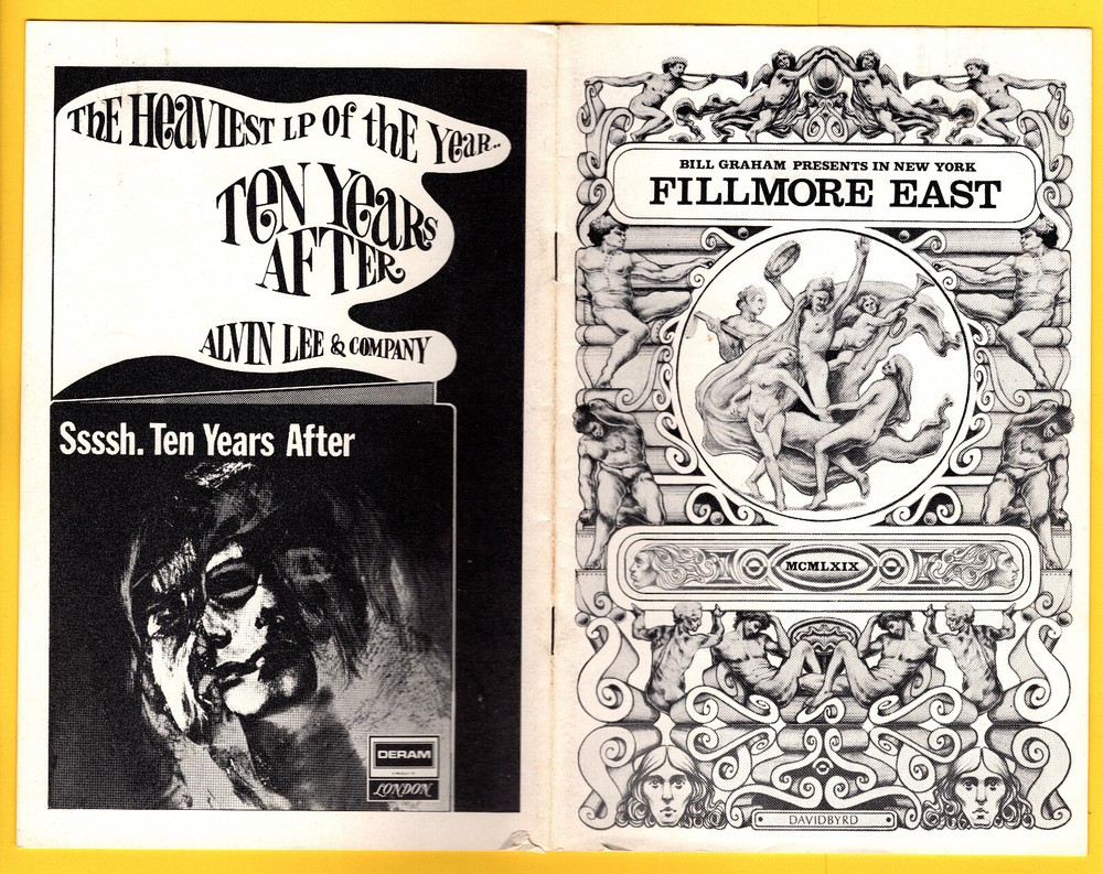Ten YearS After Mother Earth BiLL Graham FiLLmore EaSt 1968 Program