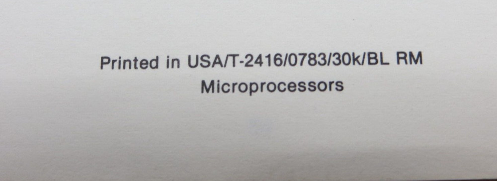 intel iAPX 186 High Integration 16-Bit Microprocessor July 1983 210451-003