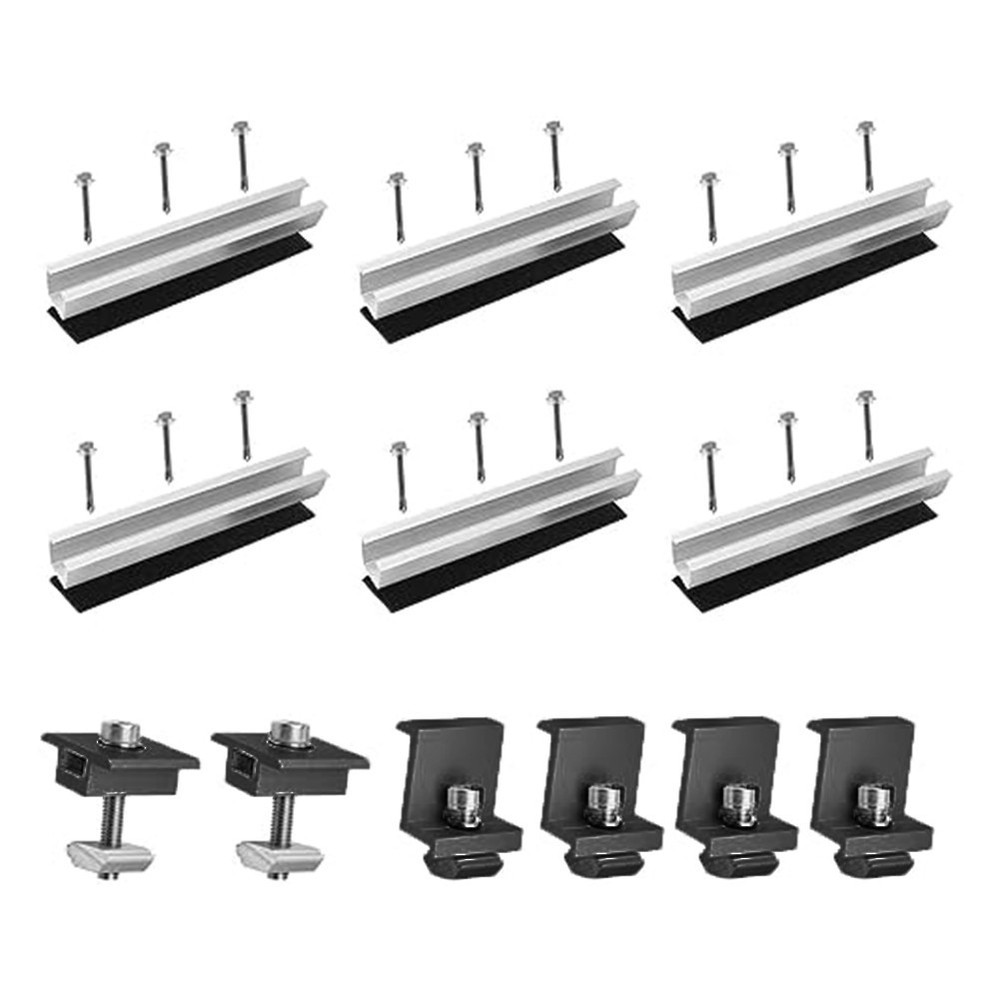 Solar Panel Mount Kit - Easy Installation For Flat Roofs & Yachts! High Quality