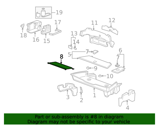 Genuine GM Cargo Net 25910224