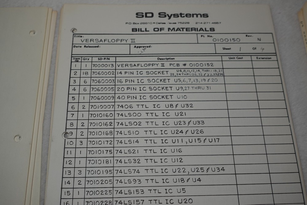 Versafloppy II Floppy Disk Controller SD Systems Syntech Vintage Publications