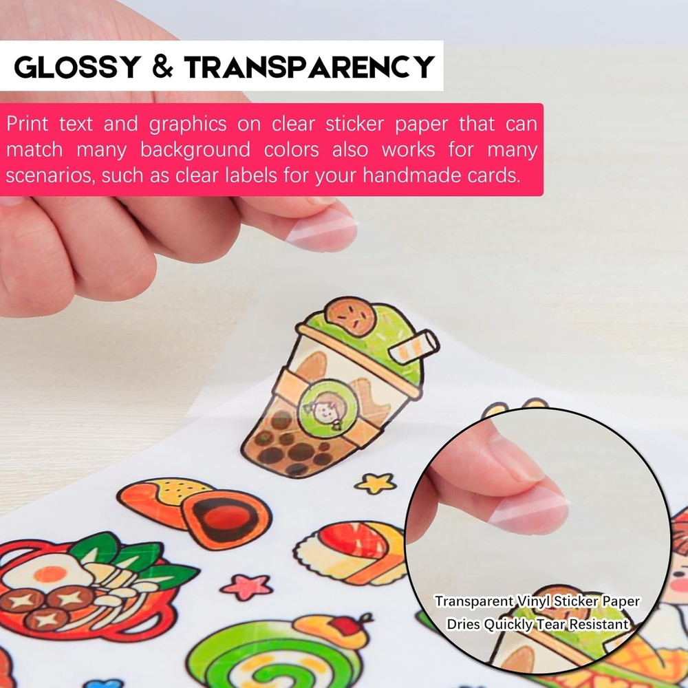 Printable Vinyl Sticker Paper 30 Sheets