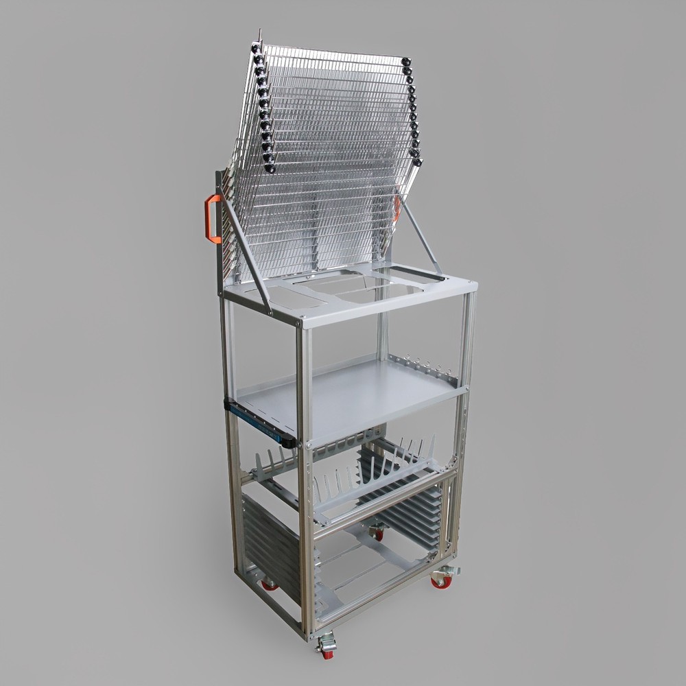 4-layer 5-in-1 Multi-functional Screen Printing Tool & Material Combination Rack