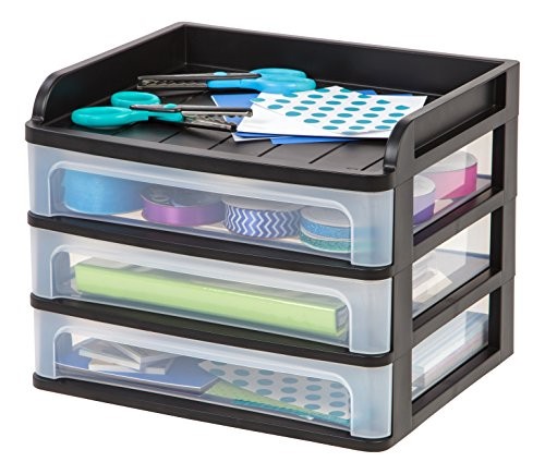 DDS-M3 Medium Desktop Drawer System, Black