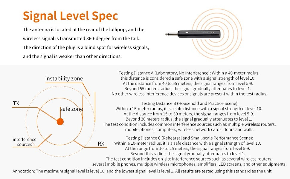 Brianfay MIC Wireless Microphone Lollipop Rechargeable Charging Case