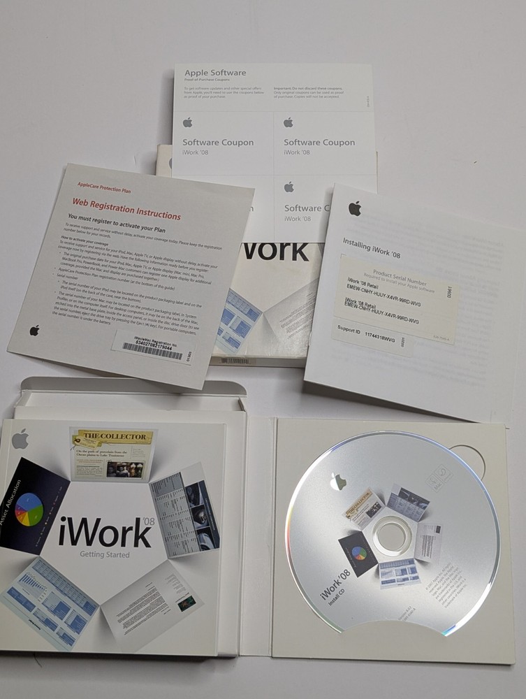 Apple iWork 08 Family Pack for Mac with key