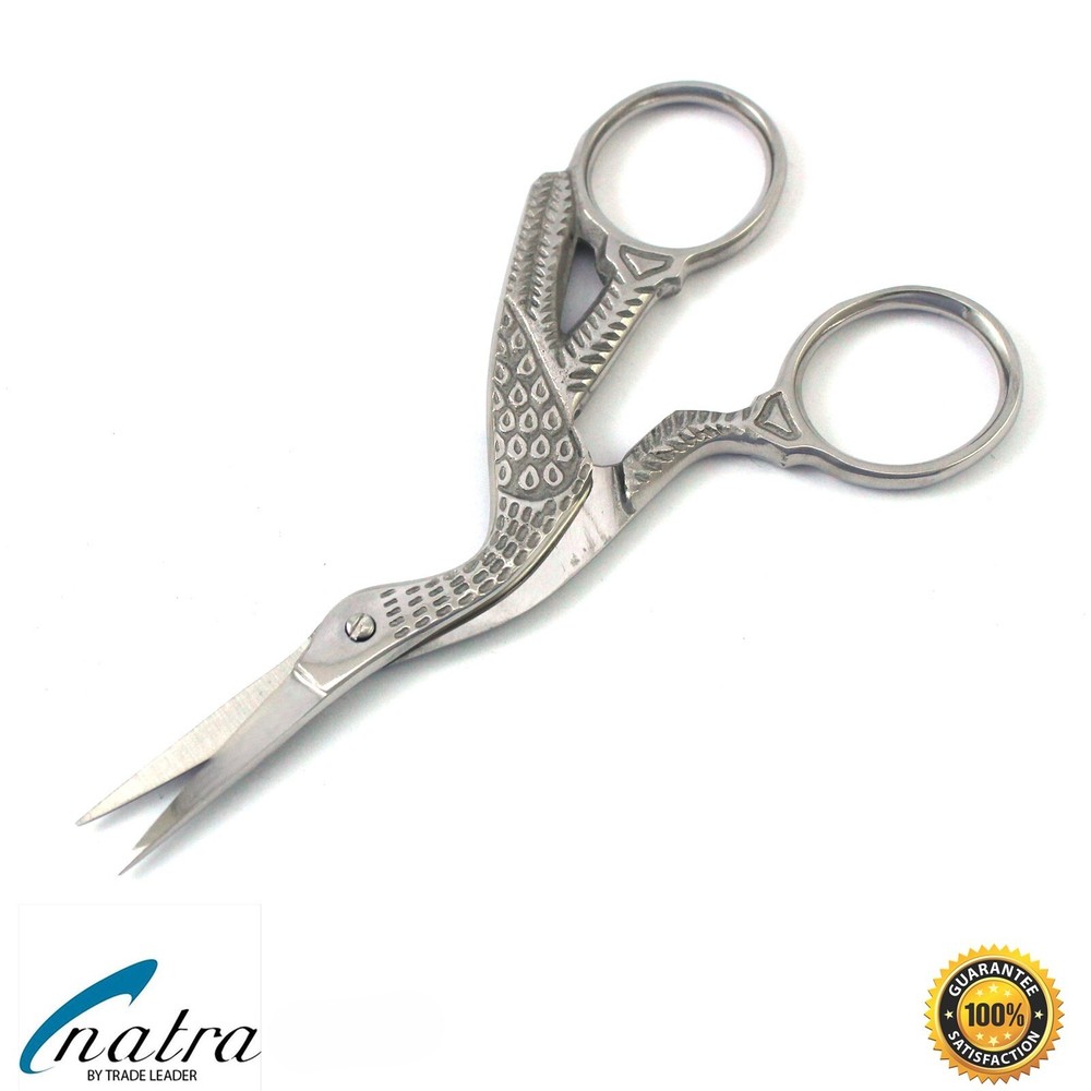 Storchschere Stickschere Thread Scissors Nähenschere Handarbeitschere 3 1/2in