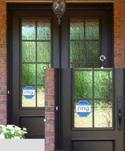 Tapo Decal Sticker Security Camera Door Window Size