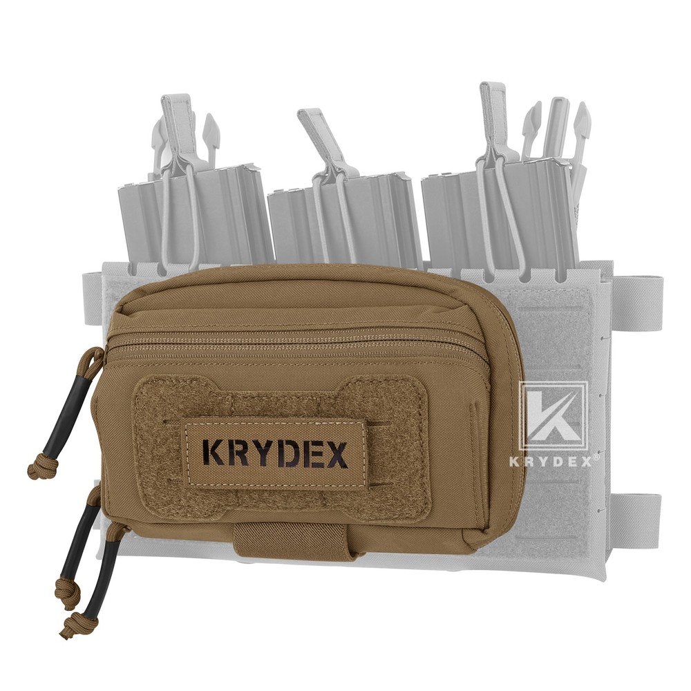 KRYDEX Tactical Modular Utility GP Pouch MOLLE Back Front Pocket Panel Small CB