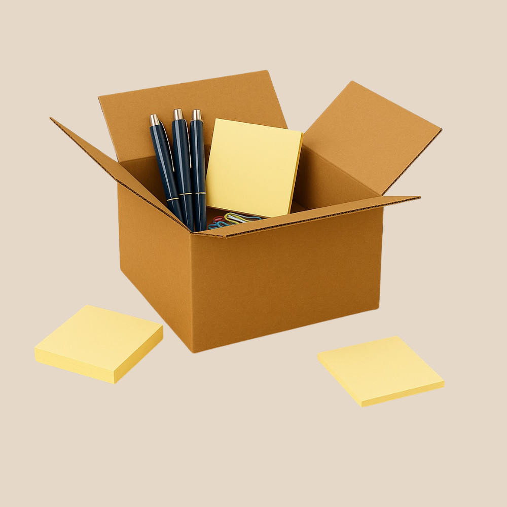 Generic 6x6x4 32ECT Corrugated Shipping Boxes, 25-Pack