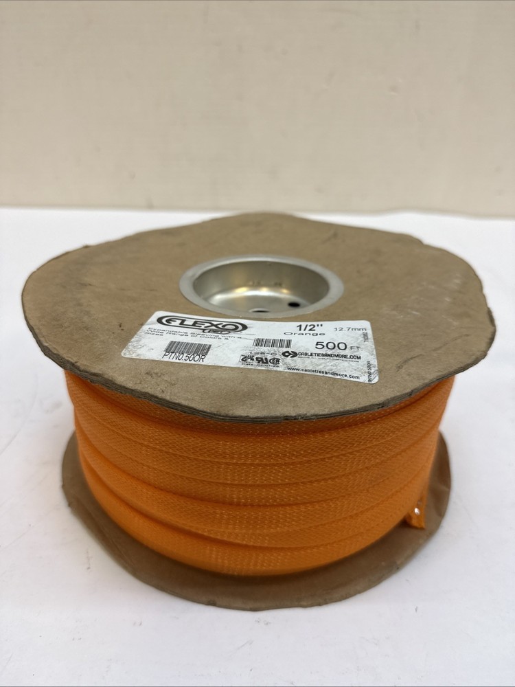 Flexo PET Braid - 1/2" - Orange (PTN0.50OR) 500ft