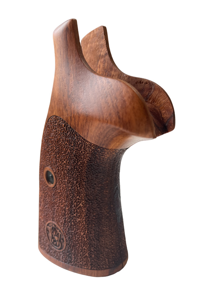 Conversion Grips for S&W, N FRAME ROUND BUTT, Rough Texture Opened Back