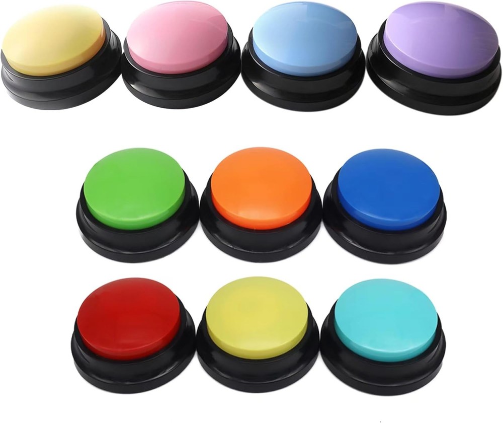 Voice Recording Button, Dog Buttons for Communication Pet Training Buzzer,...