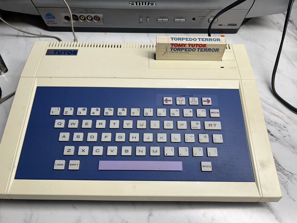 Tomy Tutor 16 Bit Computer Works includes Torpedo Terror Cart
