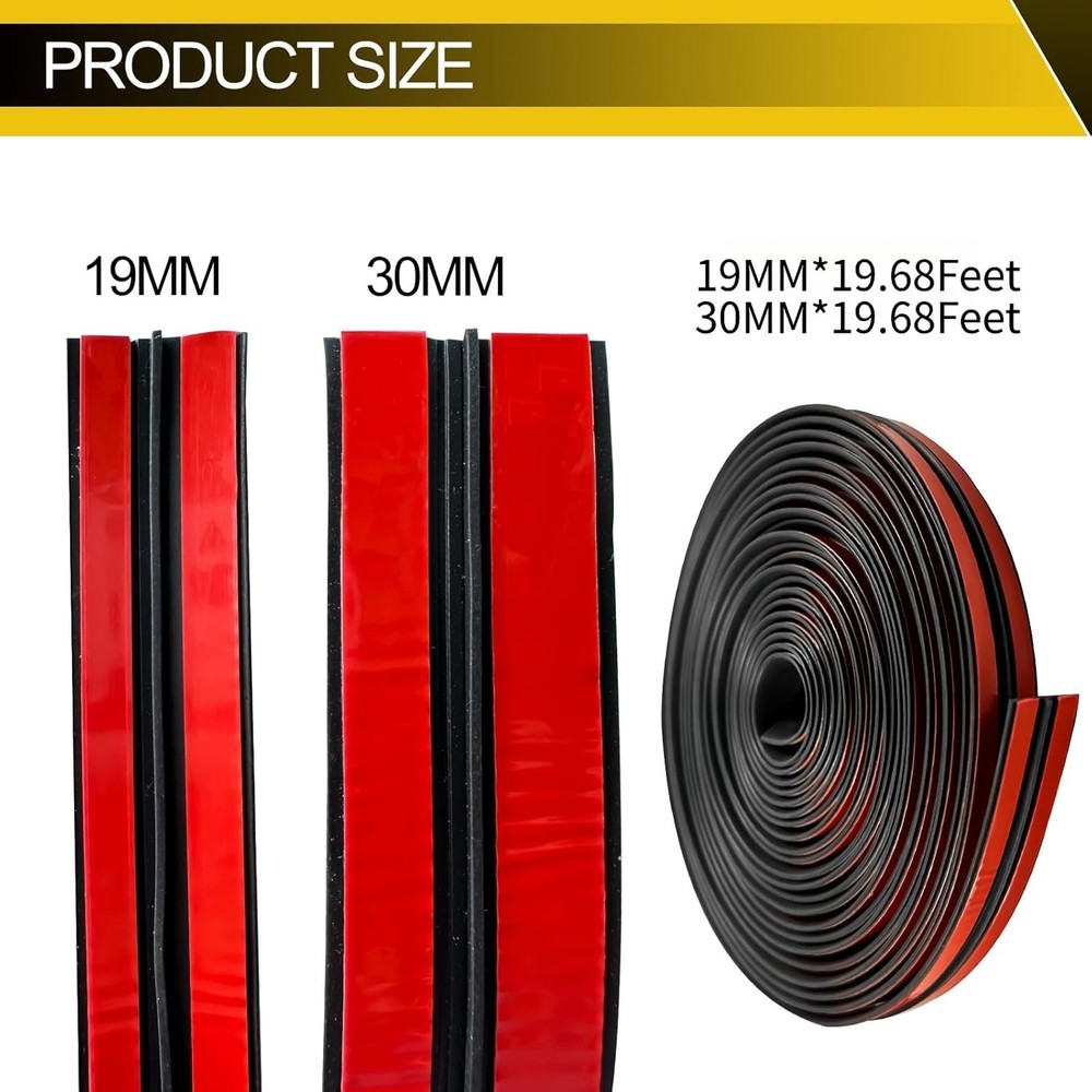 Car Front Rear Windshield Rubber Seal Kit