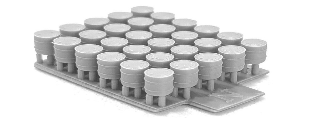 N Scale Plastic drums