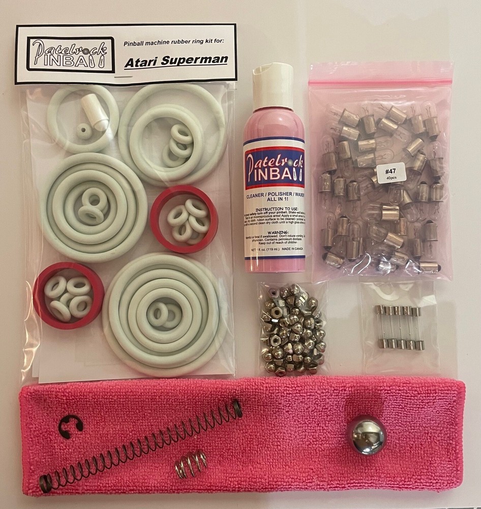 1979 Atari Superman Pinball Machine Maintenance Tune Up Kit