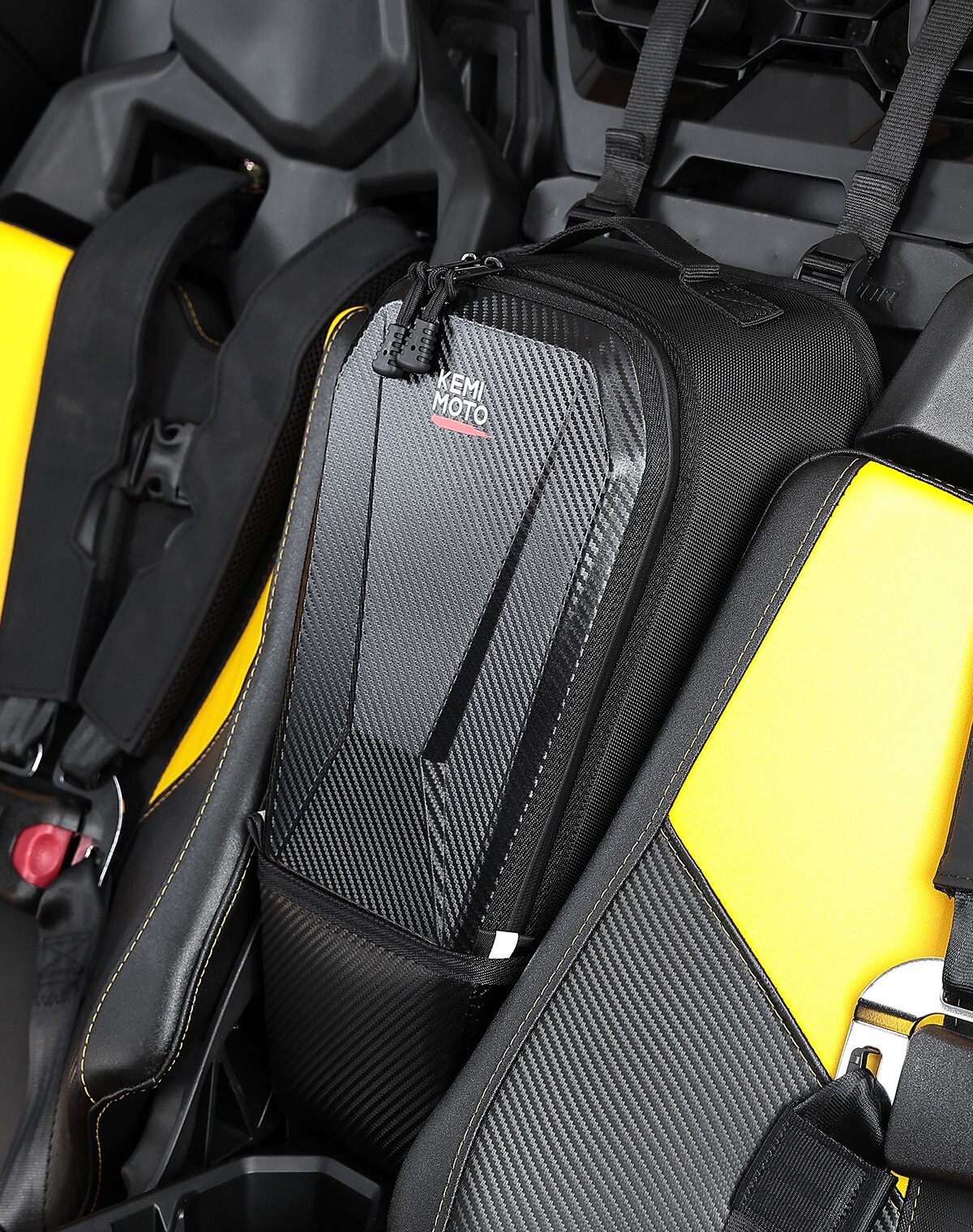 UTV Center Seat Console Storage Bag Shoulder Bag for Can-Am Maverick R 2024-2025