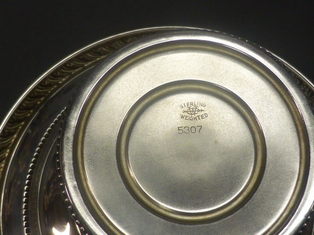 Webster Sterling Silver Weighted Compote Pedestal Candy Nut Dish 6”