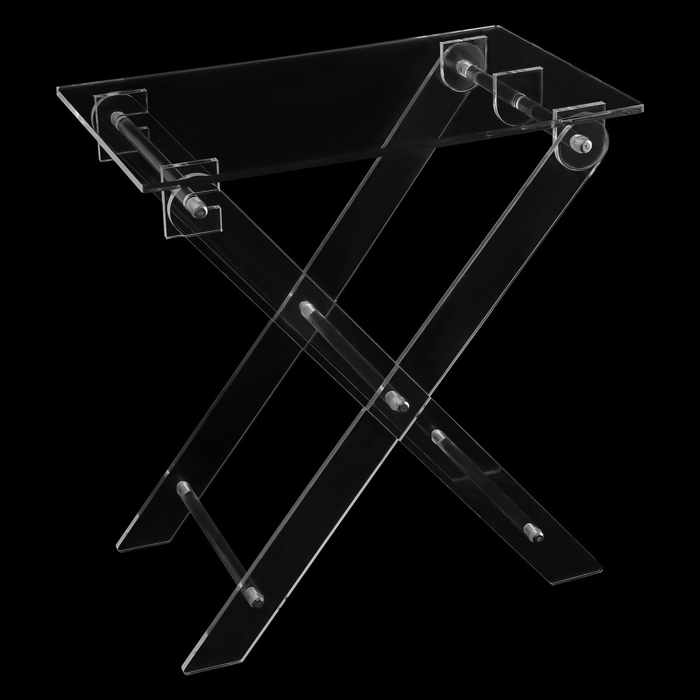 Foldable Acrylic Computer Table X-shaped Coffee Table For Living Room Bed Room
