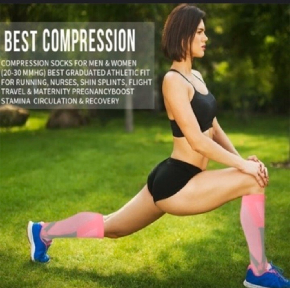 Pink Compression Socks Unisex (SIZE XXL)