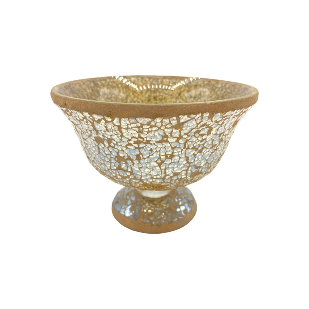 Crackle Glass Mosaic Candy dish