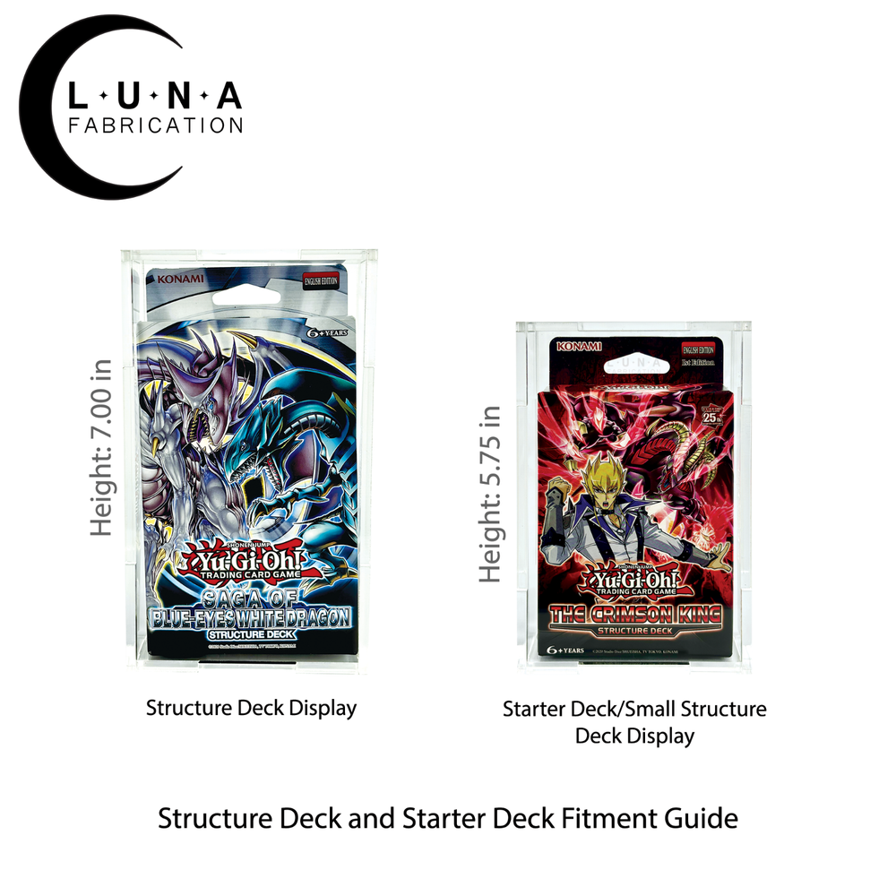 Acrylic Display Case for Yu-Gi-Oh! Starter/Small Structure Deck