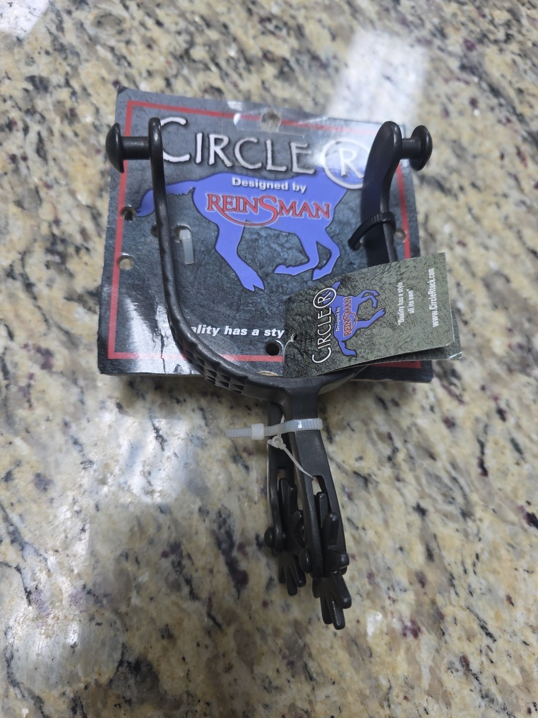 CIRCLE R REINSMAN SPURS CR580 NEW MEN'S RASP PATTERN