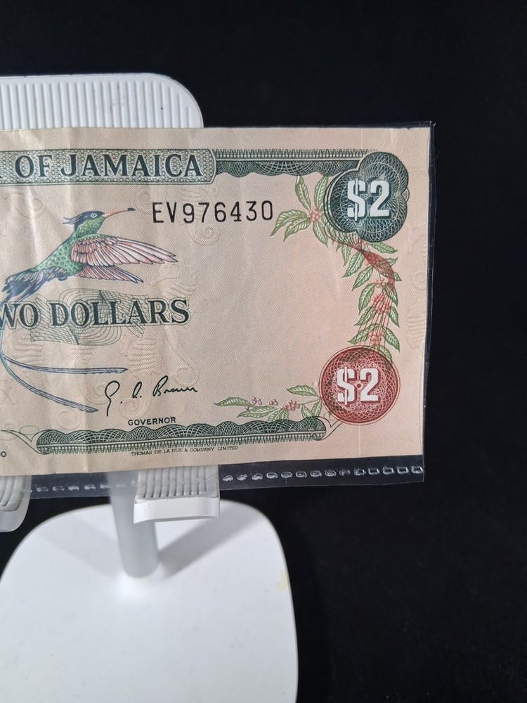 1973 JAMAICA 2 DOLLAR BANKNOTE VF