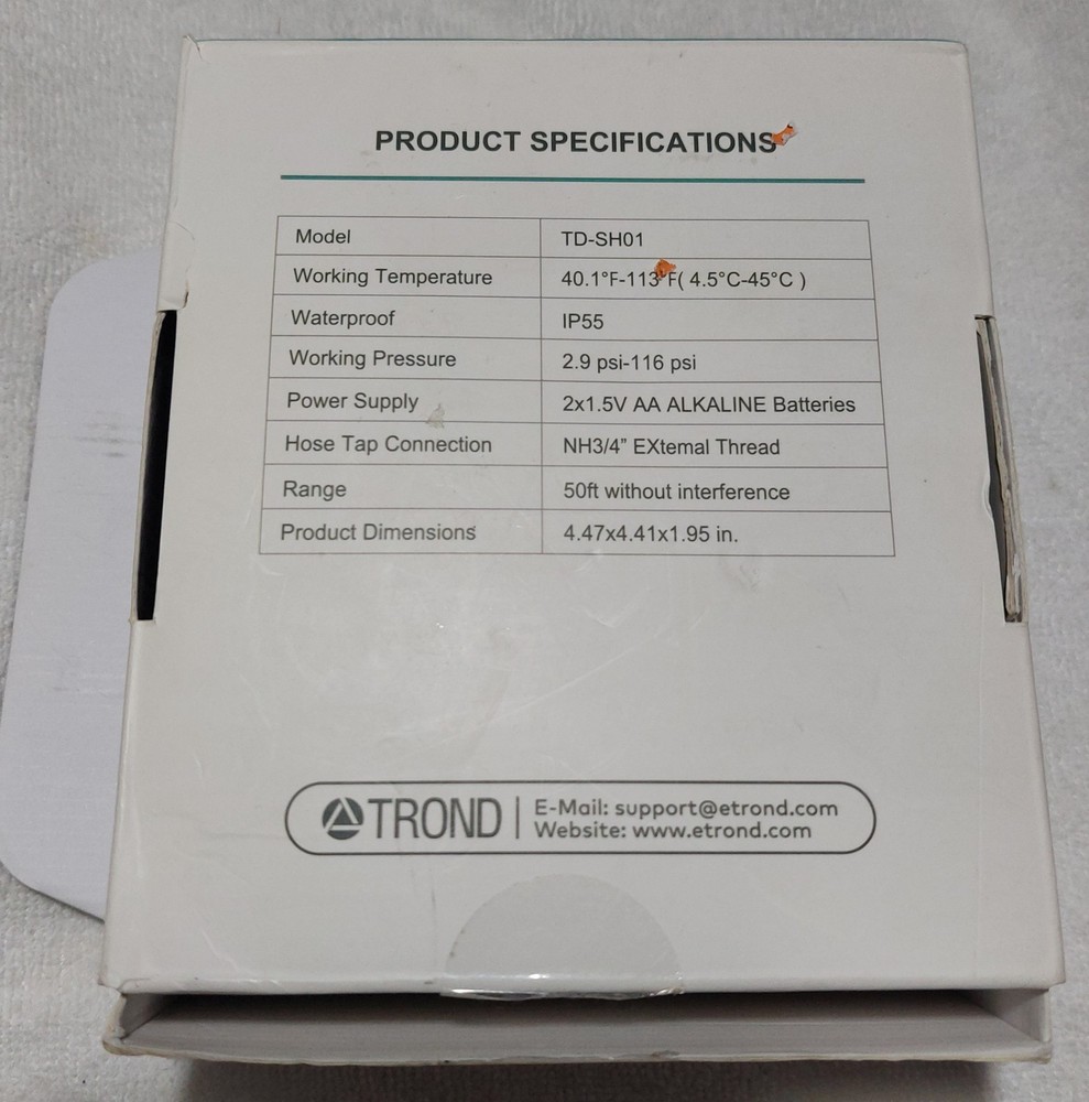 Trond Smart Water Timer Mobile App Controlled Water Regulator NIB