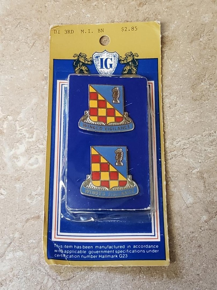 3rd Military Intelligence Battalion Crest DUI (Sealed)