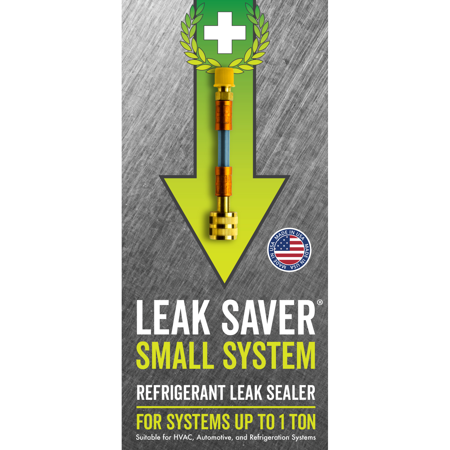Leak Saver Direct Inject Refrigerant Leak Sealer Small System Up to 1 Ton 6 Pack