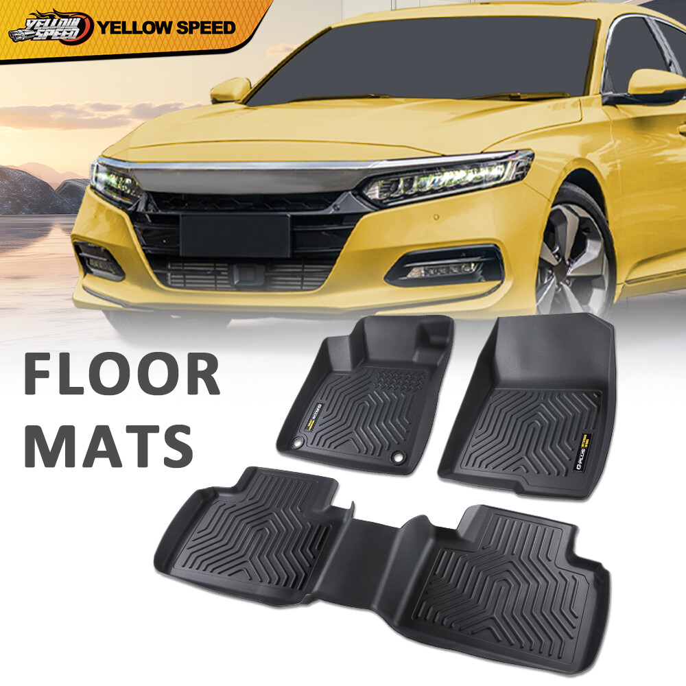 Floor Mats Fit For 2018-2022 Honda Accord Sedan Waterproof Protection Liners 3pc